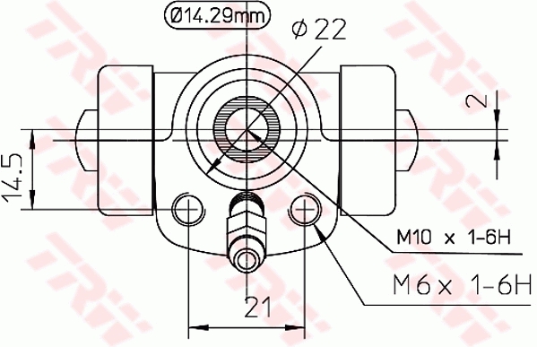 TRW 1001536176 BWA108 - fékmunkahenger