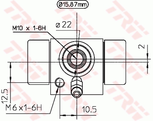 TRW BWB111A Fékmunkahenger, kerékfékhenger