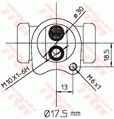 TRW BWC251 Fékmunkahenger, kerékfékhenger