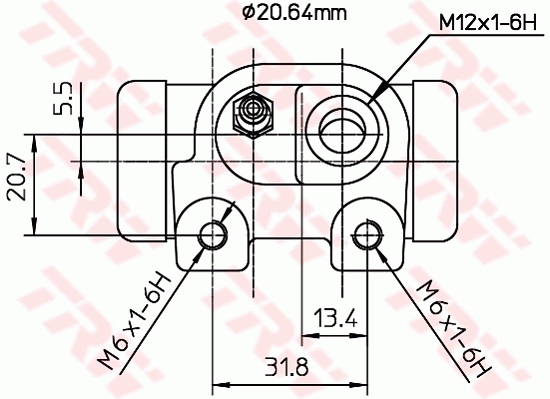 TRW 1001536606 BWF123 - fékmunkahenger