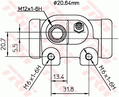 TRW 1001536654 BWF129 - fékmunkahenger