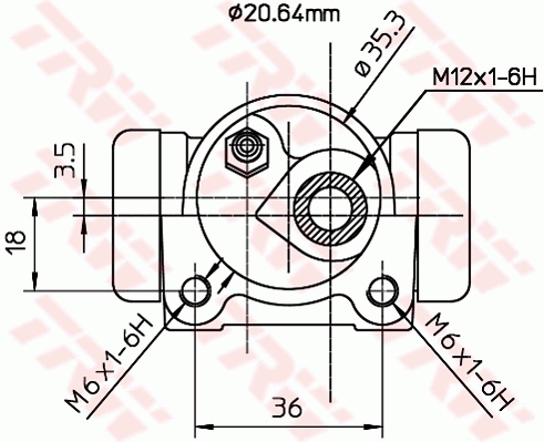 TRW 1001536679 BWF169 - fékmunkahenger