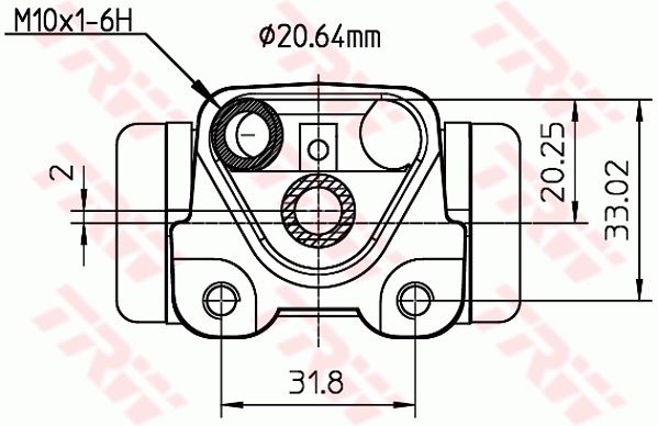 TRW BWF291 TRW fékmunkahenger