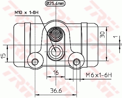 TRW 1001536876 BWH142 - fékmunkahenger