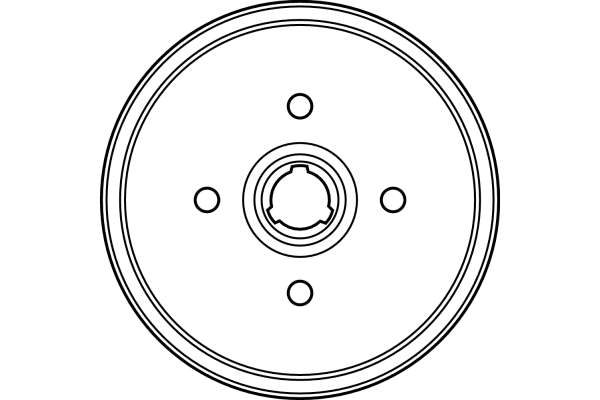 TRW 1001530189 DB4081 - fékdob