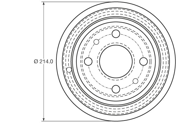 TRW 1001526820 DB4398 - fékdob