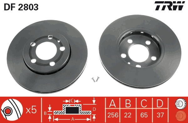 KROTTENDORF KRO-BD2803 Féktárcsa