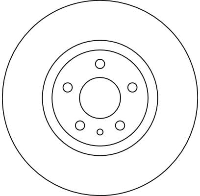 TRW  DF4025 - Első féktárcsa