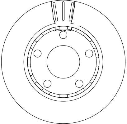 TRW 1001529705 DF4210 - Hátsó féktárcsa