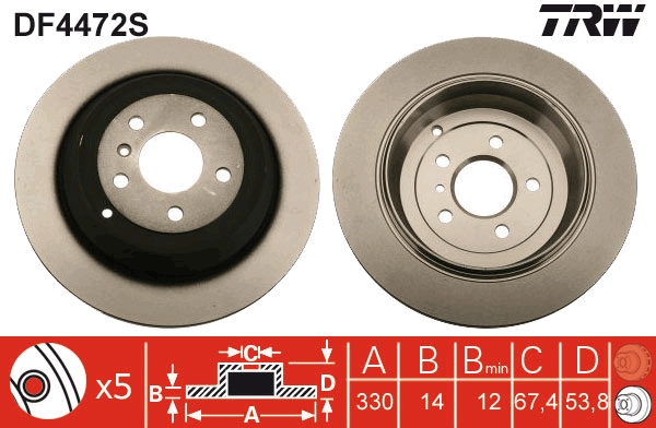 TRW HAMULCE 229 954 Alkatrész df4472s