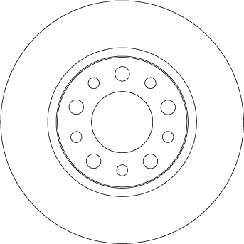 TRW 1001526231 DF4477 - Hátsó féktárcsa