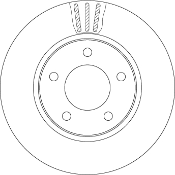 TRW 1001526434 DF4550 - féktárcsa