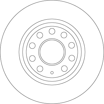 TRW 1001526438 DF4558 - Hátsó féktárcsa