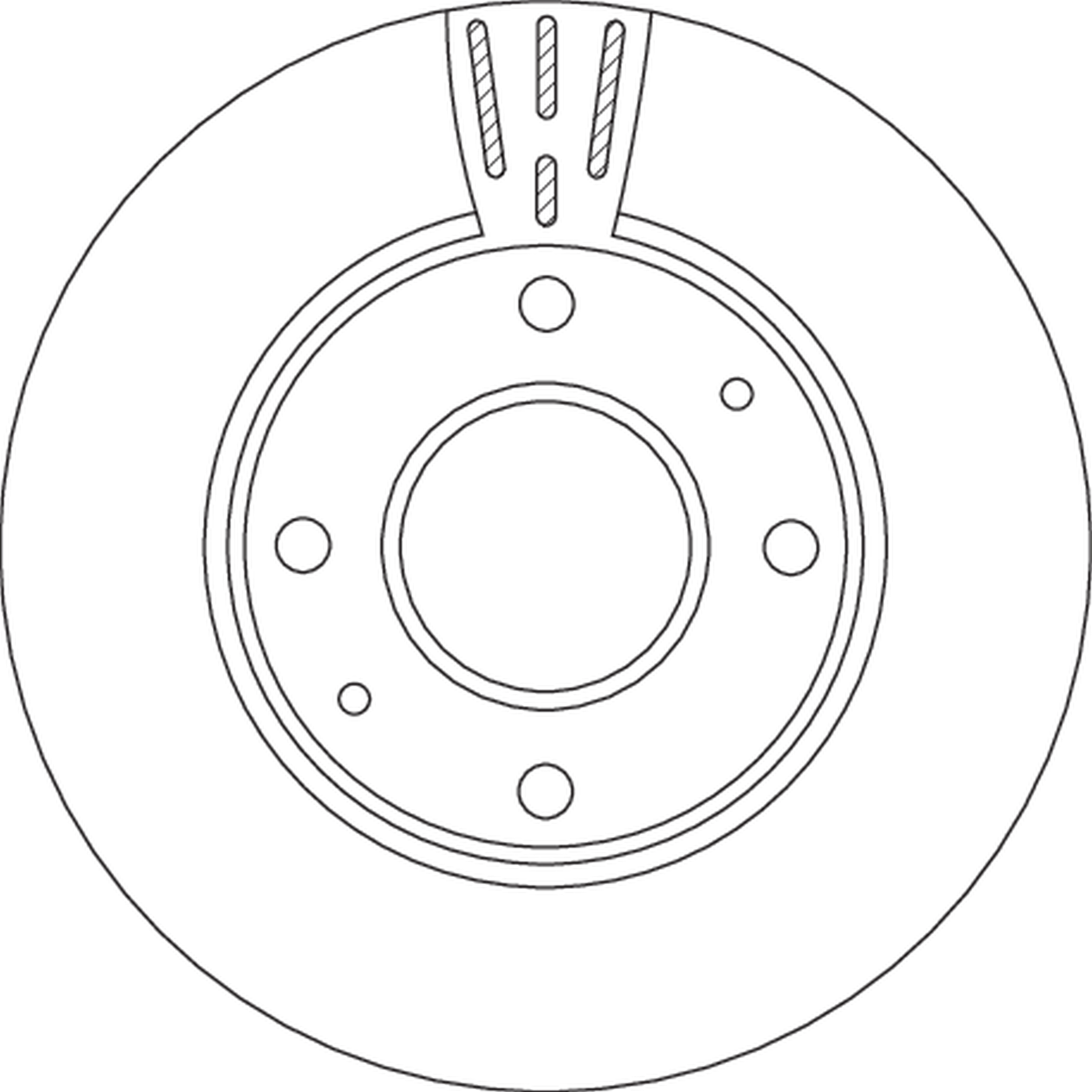 TRW LUCDF4698 féktárcsa
