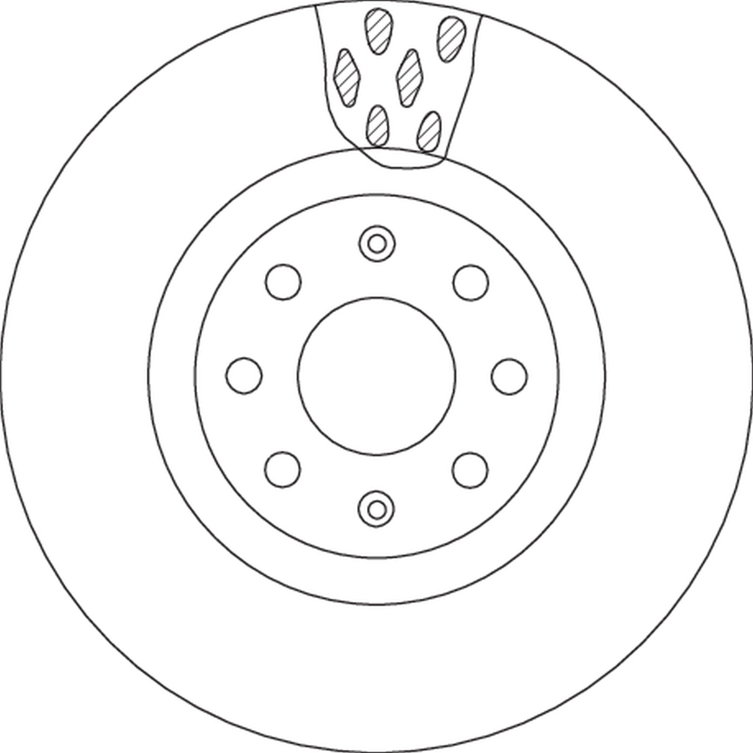 TRW TRWDF4737 Féktárcsa