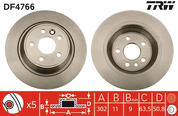 KROTTENDORF KRO-BD4766 Féktárcsa