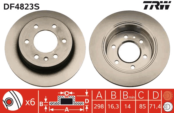 KROTTENDORF KRO-BD4823S Féktárcsa