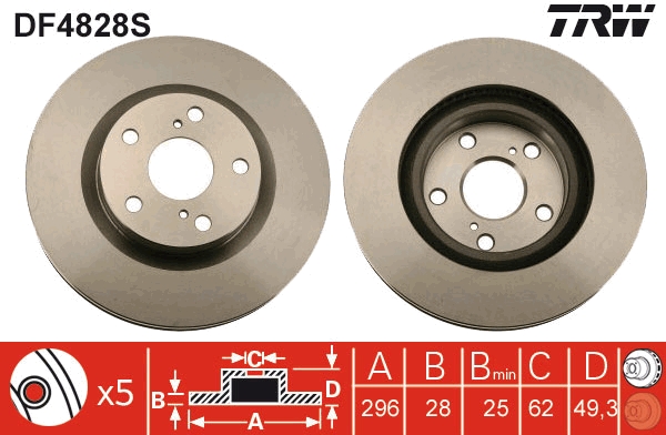 KROTTENDORF KRO-BD4828S Féktárcsa