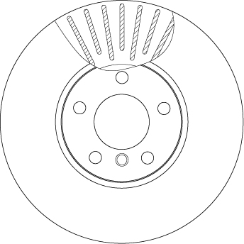 TRW 1001526669 DF4852S - Első féktárcsa