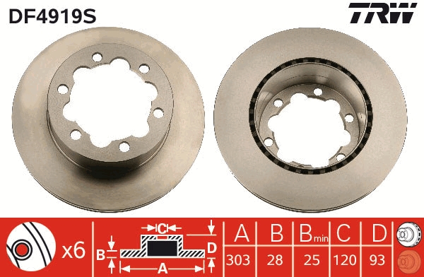 KROTTENDORF KRO-BD4919S Féktárcsa