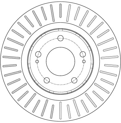 KROTTENDORF KRO-BD6174 Féktárcsa