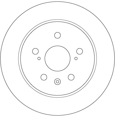 TRW 1001432629 DF6178 - Hátsó féktárcsa