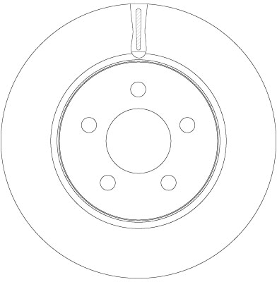 TRW 1001528105 DF6264 - Első féktárcsa