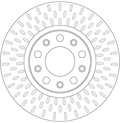 TRW 1001528468 DF6450 - Első féktárcsa