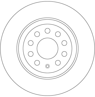 TRW 1001442845 DF6504 - Hátsó féktárcsa