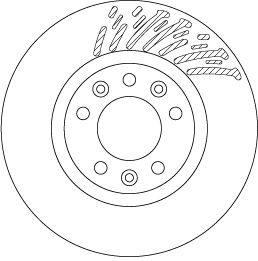 TRW 1001528789 DF6657 - Első féktárcsa