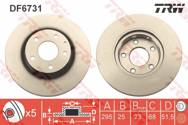 TRW HAMULCE 213 129 Alkatrész df6731