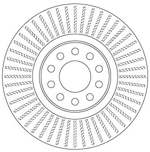 TRW DF6742S Féktárcsa