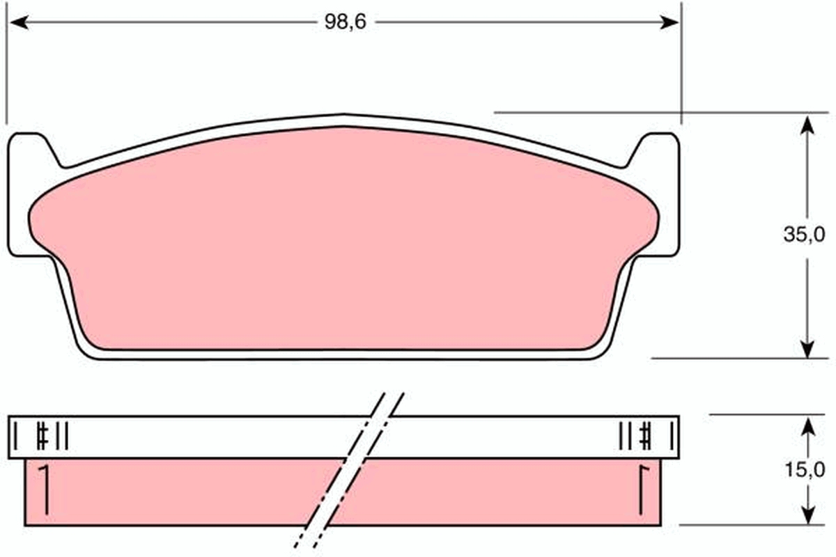 TRW GDB1021 TRW fékbetét készlet