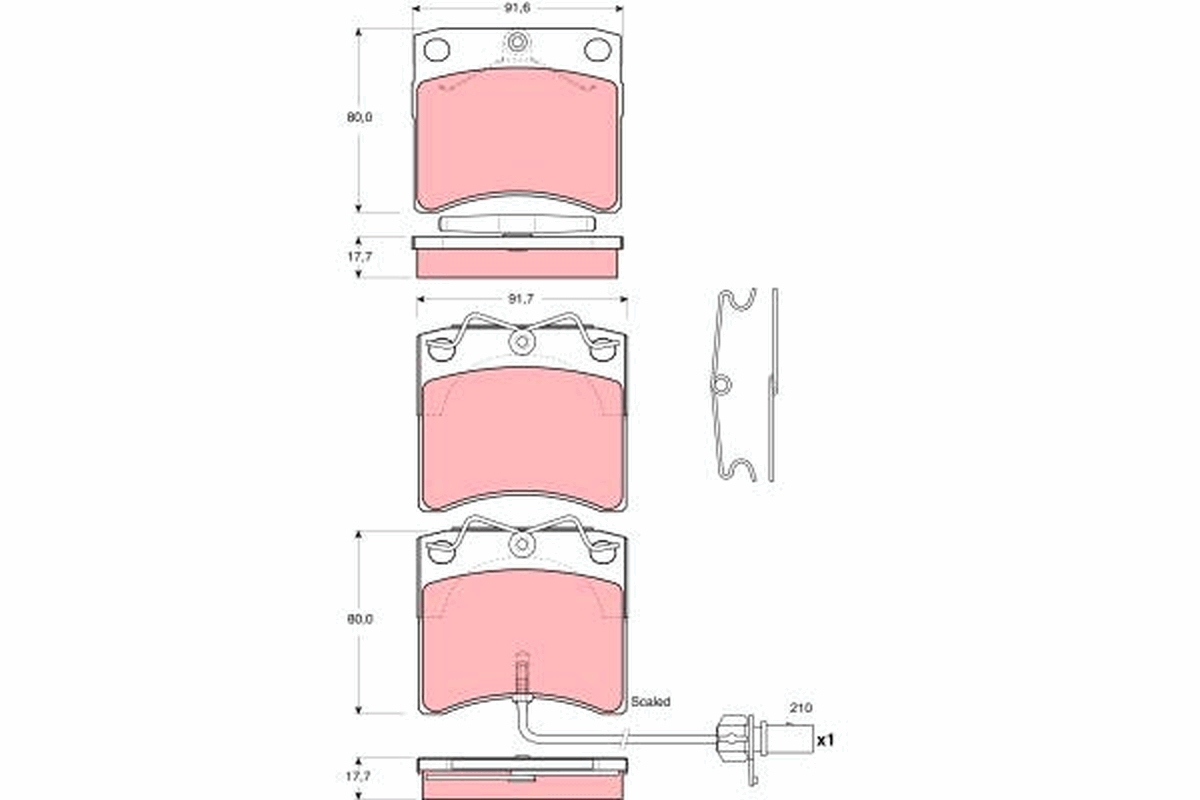 TRW GDB1368 TRW fékbetét készlet