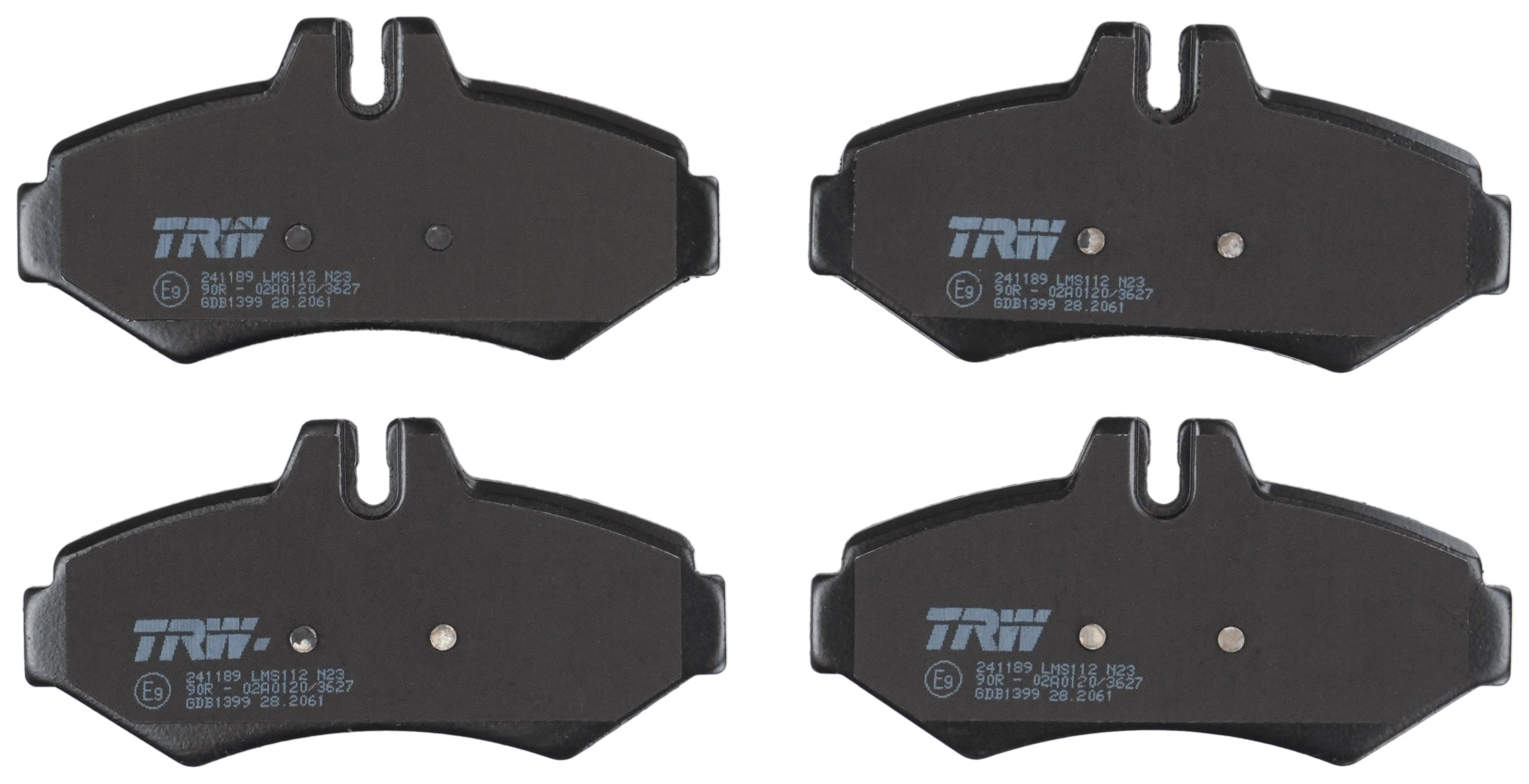 TRW GDB1399 Fékbetét készlet, tárcsafék