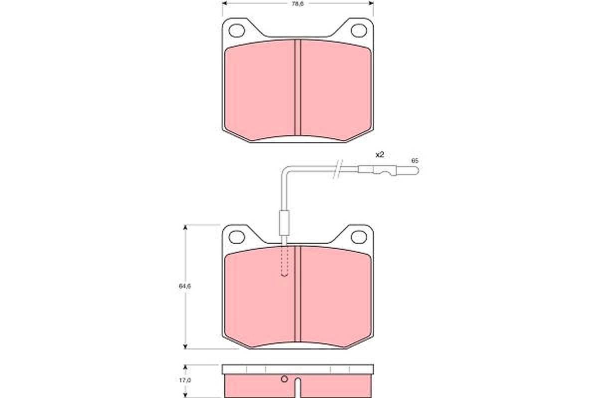 TRW GDB151 TRW fékbetét készlet