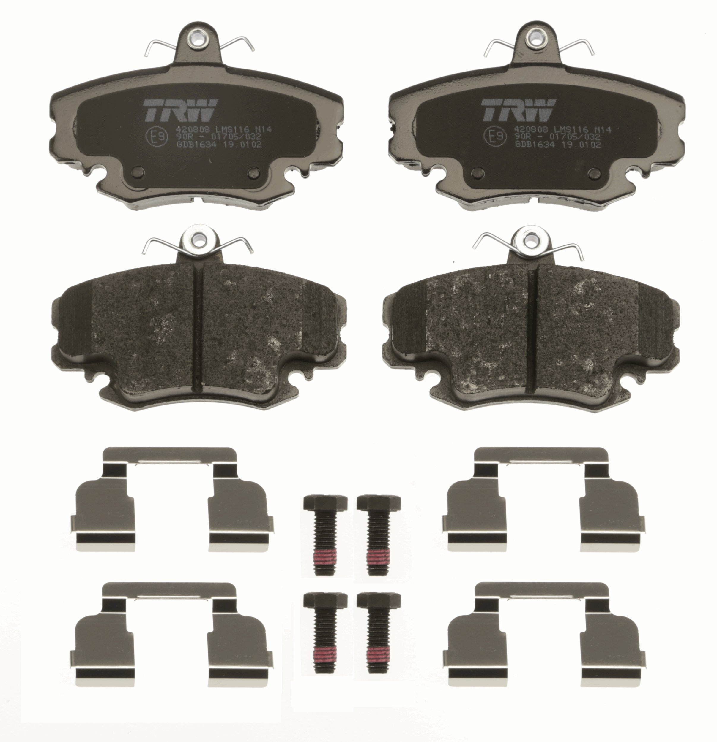 TRW 236 212 GDB1634 - Fékbetét készlet, tárcsafék