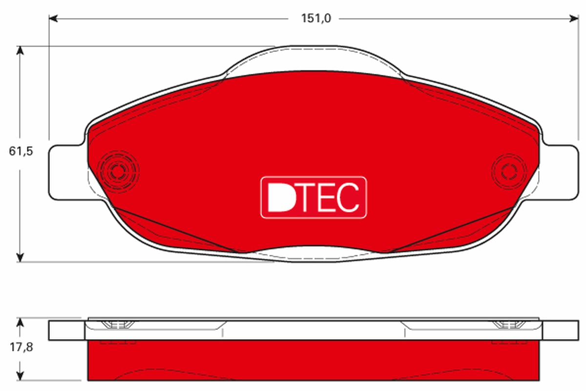 TRW GDB1761DTE TRW fékbetét készlet