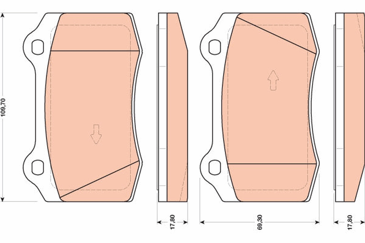 TRW TRWGDB1772 Fékbetét