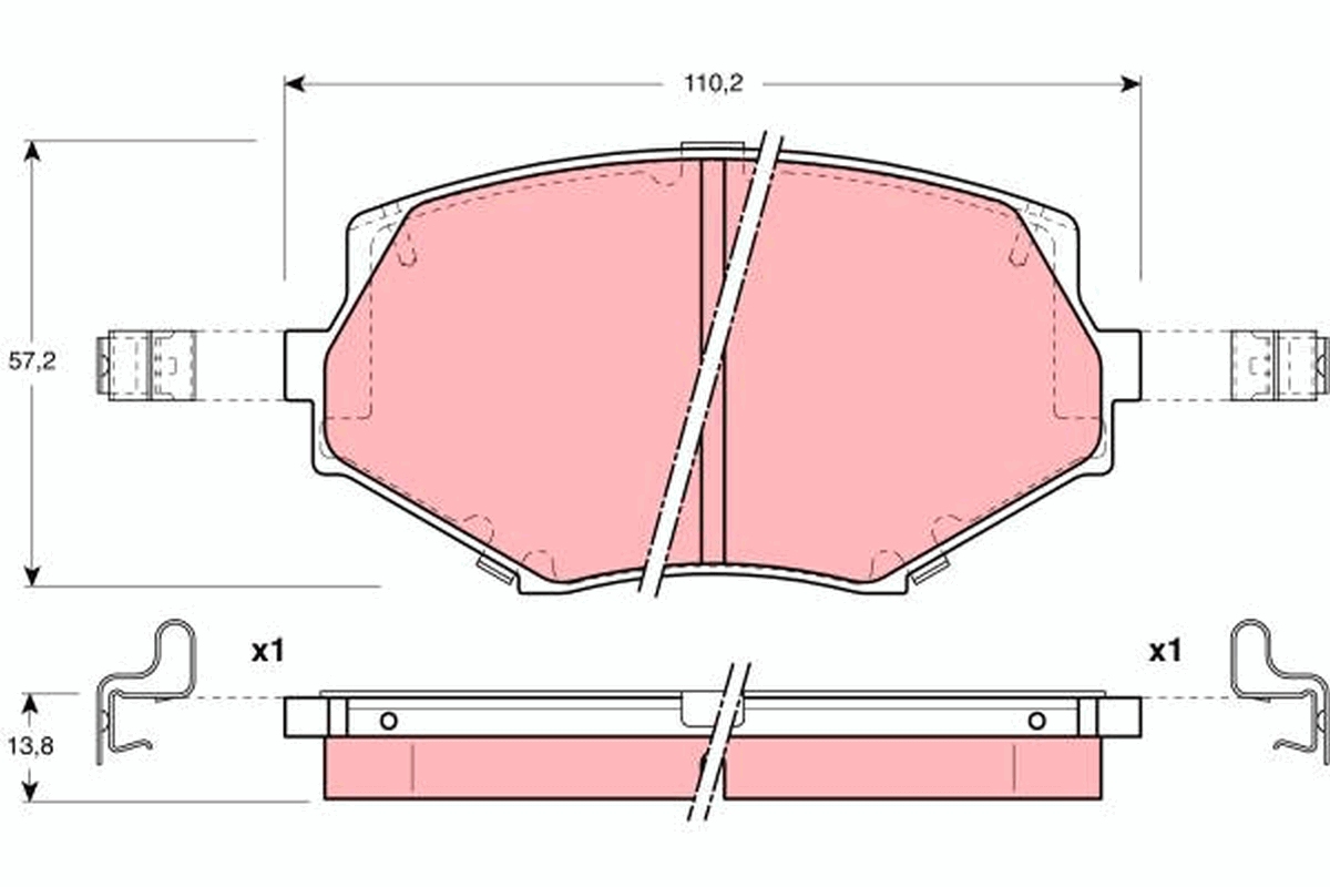 TRW GDB3103 TRW fékbetét készlet