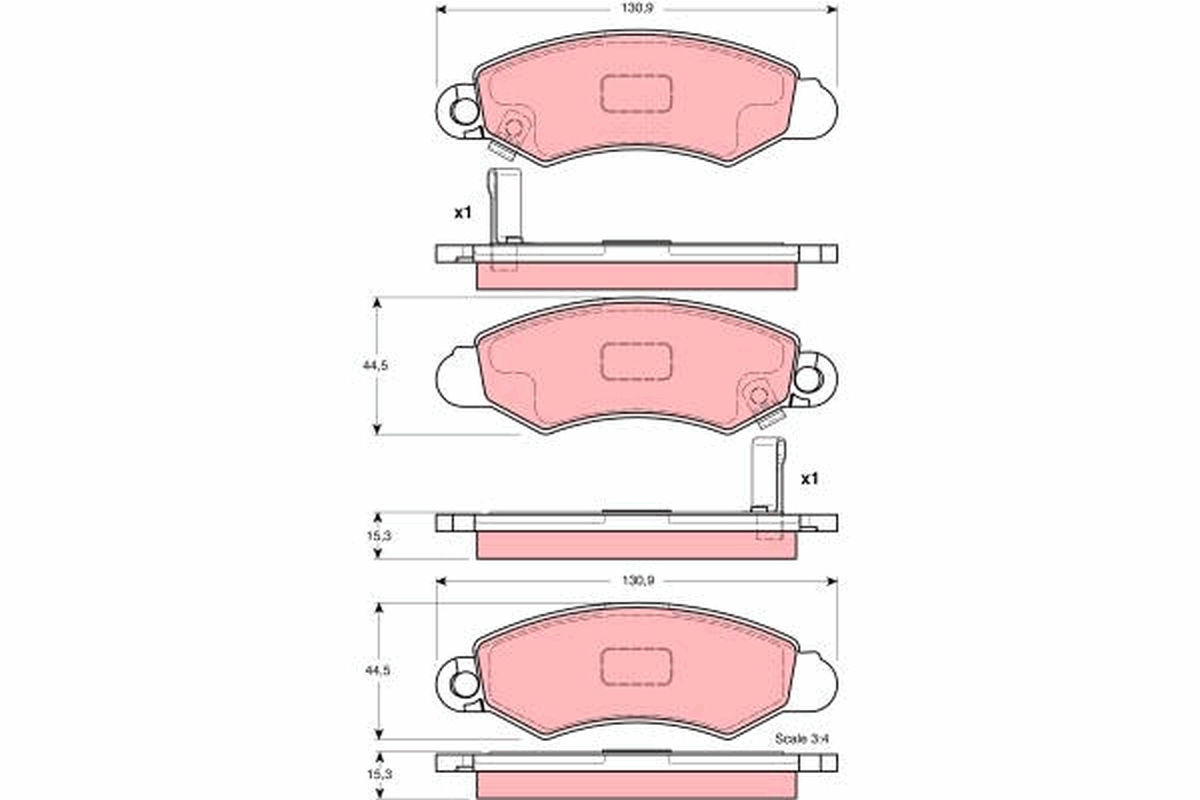 TRW GDB3215 TRW fékbetét készlet