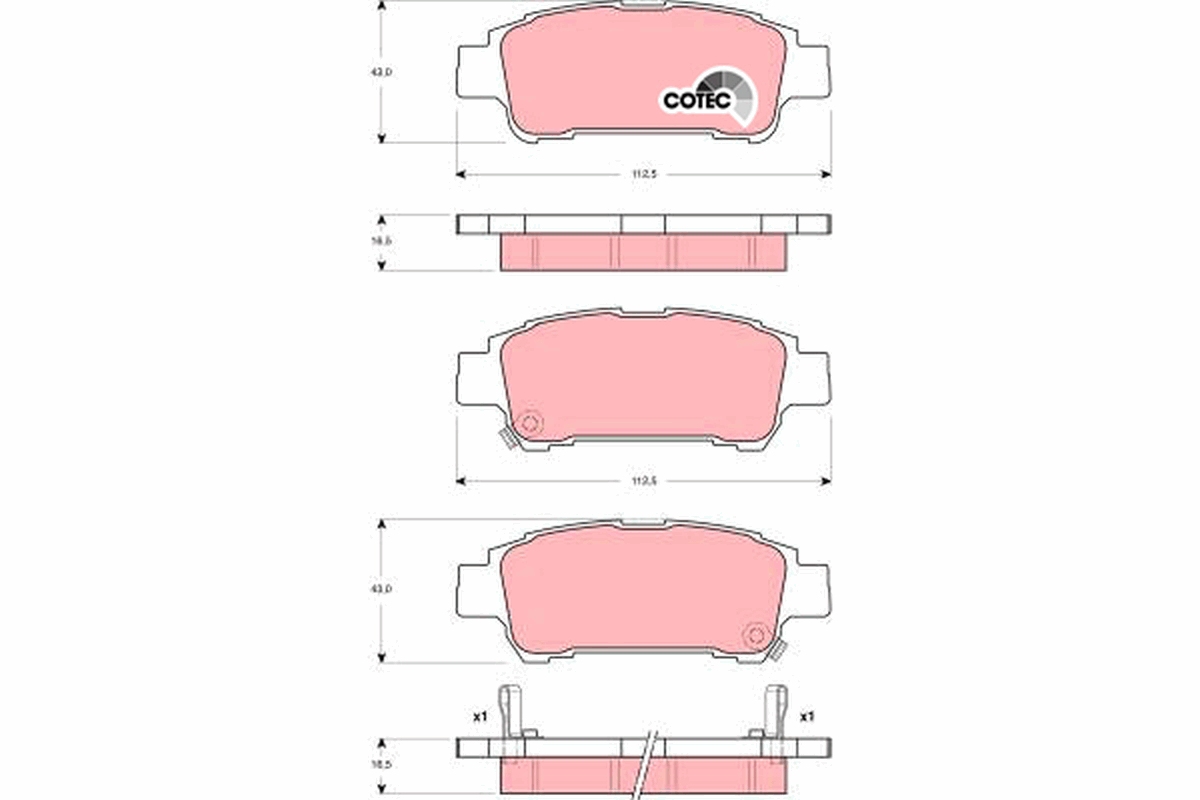 TRW GDB3249 TRW fékbetét készlet