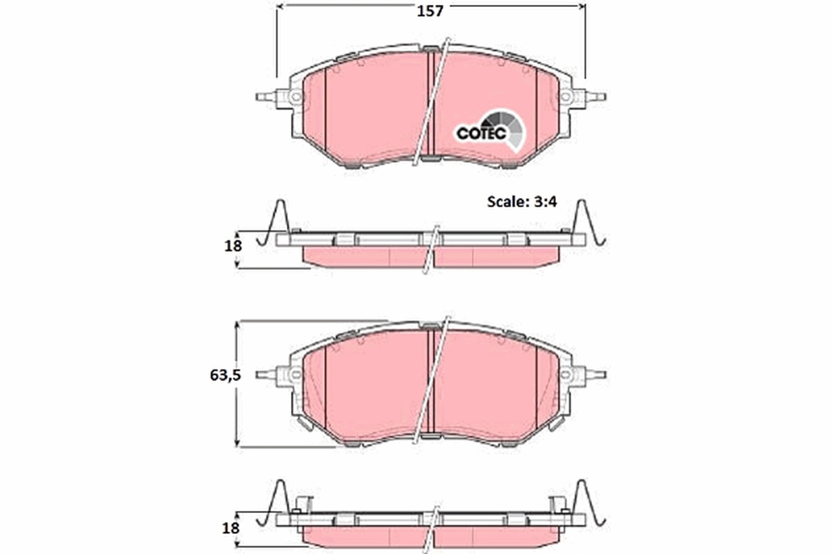 TRW GDB3372 TRW fékbetét készlet