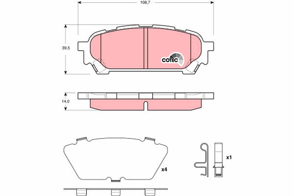 TRW GDB3395 TRW fékbetét készlet