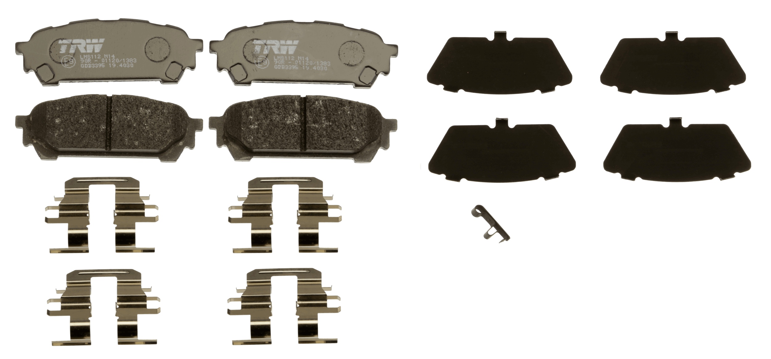 TRW 1001525839 GDB3395 - Fékbetét készlet, tárcsafék
