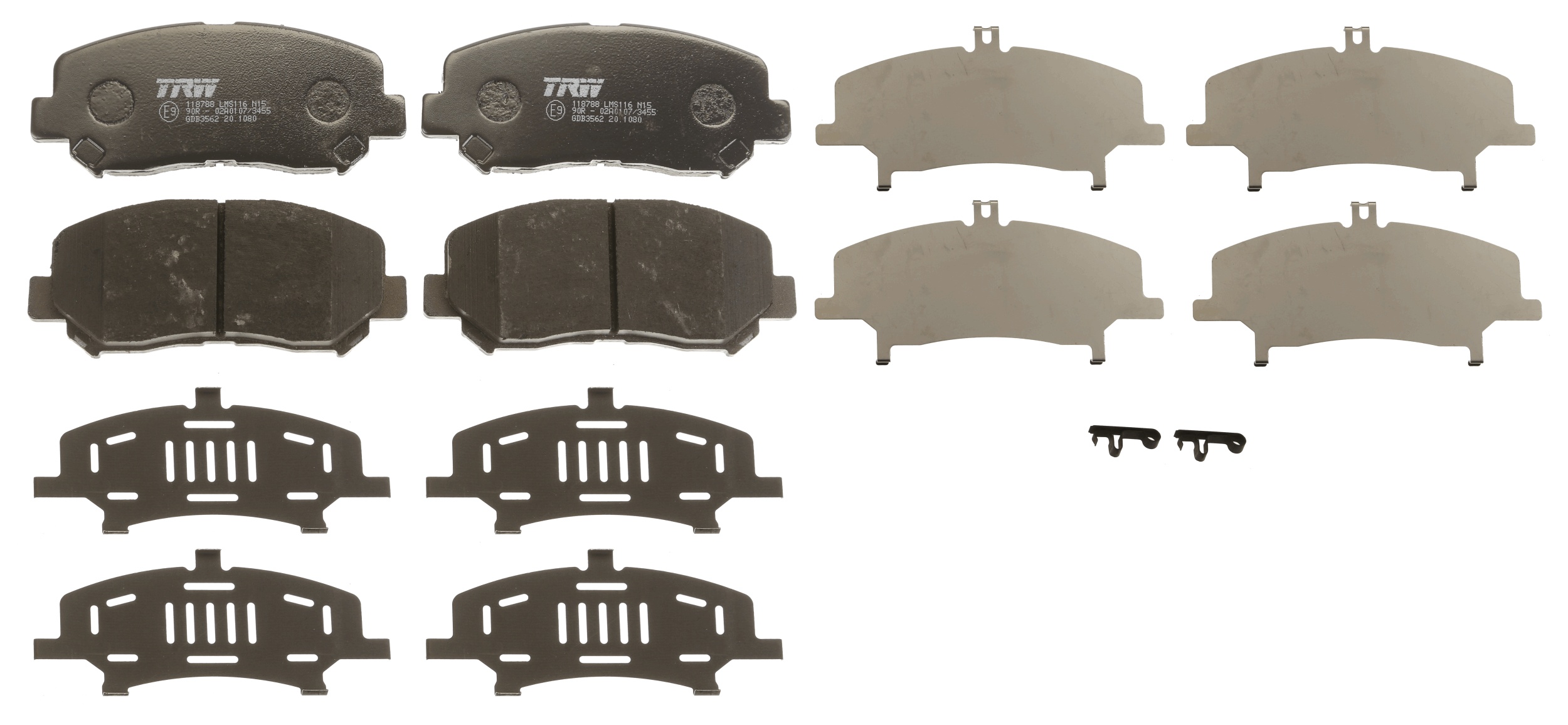TRW 231 857 GDB3562 - Fékbetét készlet, tárcsafék