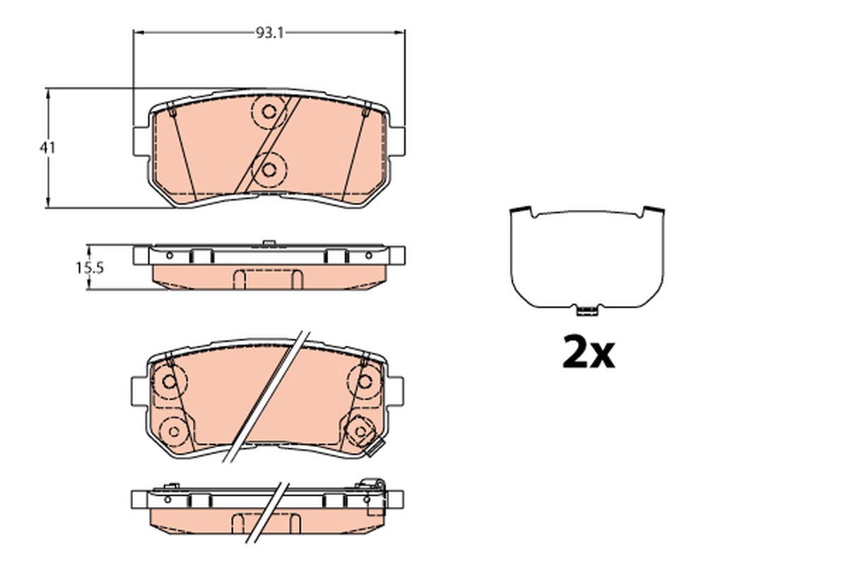 TRW GDB3636 TRW fékbetét készlet