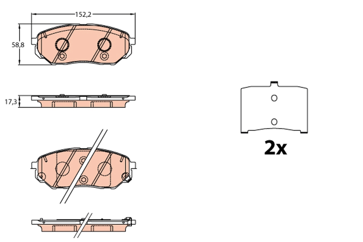 TRW GDB3638 TRW fékbetét készlet