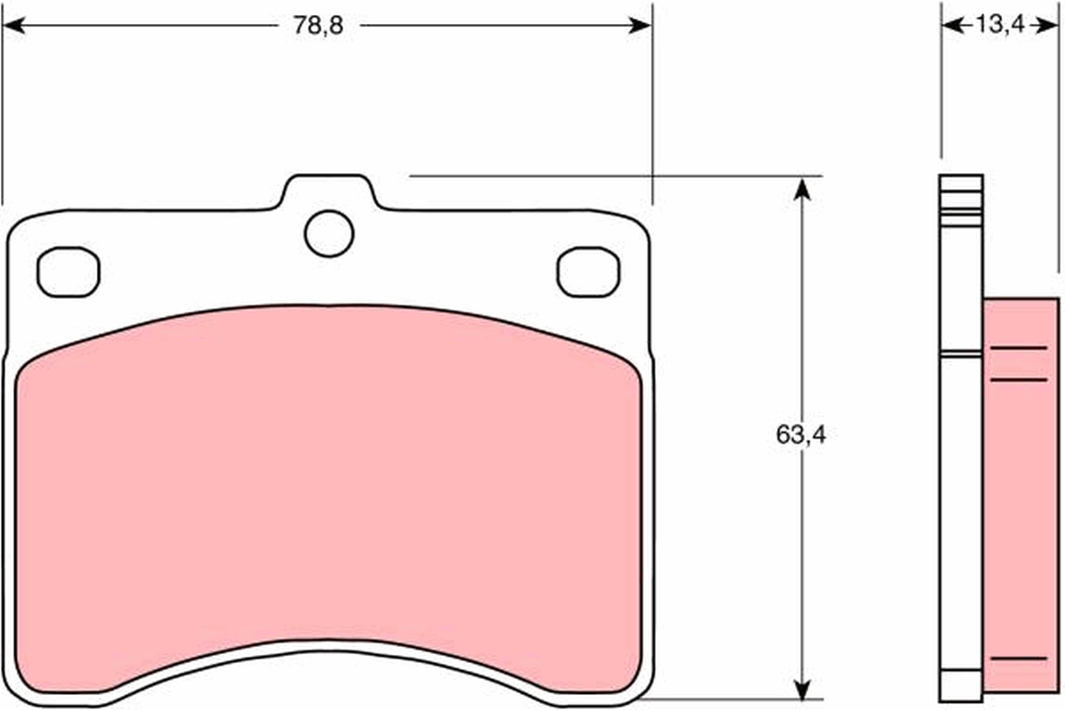 TRW GDB736 TRW fékbetét készlet