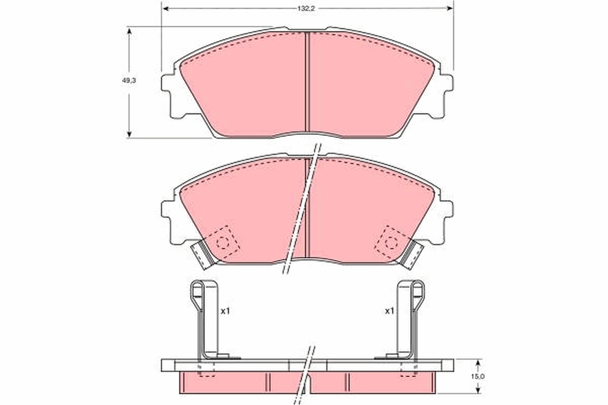 TRW GDB763 TRW fékbetét készlet